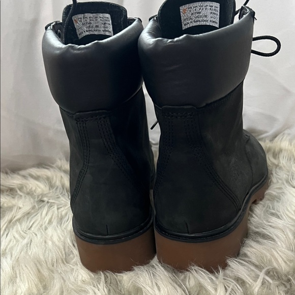 Timberland Women's Black and Brown Combat Boots - Picture 5 of 7